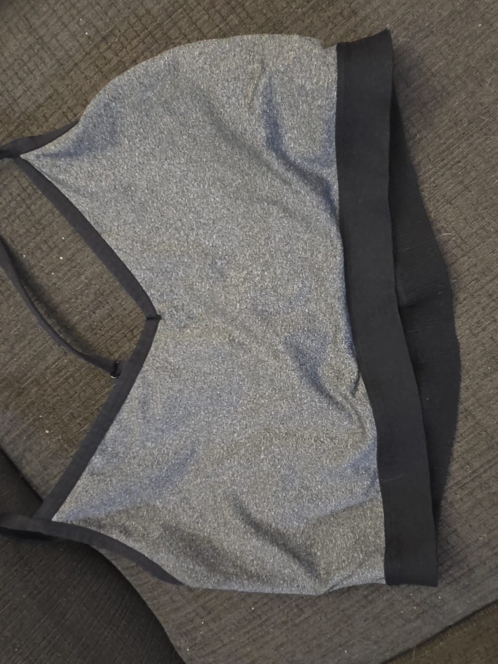 Athletic Works Heather Gray and Black Wireless Sports Bralette